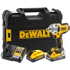 Аккумуляторный гайковерт DEWALT DCF891H2T, 18 В, 1084 Нм, 3250 уд/мин, с 2 АКБ 5 Ач и ЗУ, в кейсе TSTAK (DCF891H2T-QW)