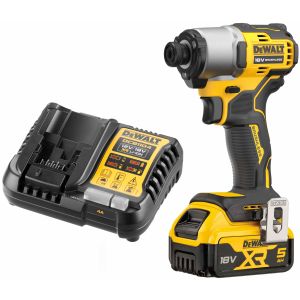Аккумуляторный шуруповерт DEWALT DCF840P1, 18 В, 192 Нм, 4200 уд/мин, с АКБ 5 Ач и ЗУ (DCF840P1N-XJ)