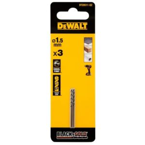 Набор сверл по металлу DEWALT DT20511, 1.5 мм, 3 шт. (DT20511-QZ)