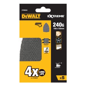 Сетчатые шлифлисты дельта DEWALT DTM8555, 100x150 мм, 240G, 5 шт. (DTM8555-QZ)