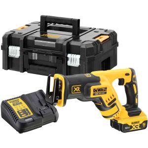 Аккумуляторная сабельная пила DEWALT DCS367P1, 18 В, 2900 ход/мин, 28.6 мм, с АКБ 5 Ач и ЗУ, в кейсе TSTAK (DCS367P1-QW)