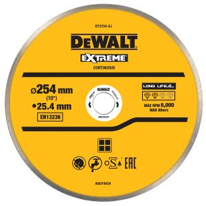 Отрезной алмазный диск DEWALT DT3734, по бетону/граниту, 254х25.4х1.6 мм (DT3734-XJ)