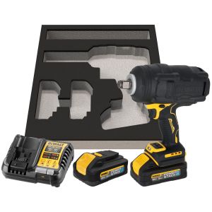 Аккумуляторный гайковерт DEWALT DCF964H2G, 18 В, 2576 Нм, 2015 уд/мин, с 2 АКБ 5 Ач и ЗУ, в чехле (DCF964H2G-QW)