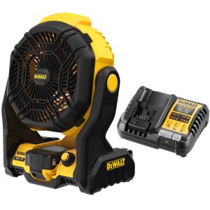 Аккумуляторный вентилятор DEWALT DCE512P1, 18 В, 28 м³/мин, c АКБ 5 Ач и ЗУ