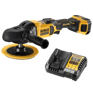 Аккумуляторная полировальная машина DEWALT DCM849P1, 18 В2200 об/мин, с АКБ 5 Ач и ЗУ (DCM849P1N-XJ)