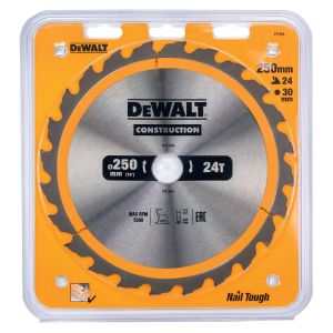 Диск пильный по дереву DEWALT CONSTRUCTION, 250х30х2 мм (DT1956-QZ)