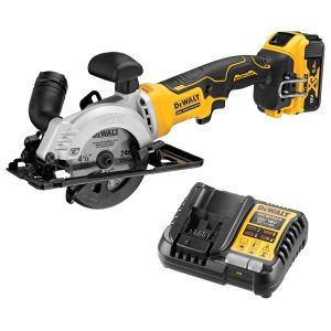 Аккумуляторная дисковая пила DEWALT DCS571P1, 20 В, 115 мм, 4500 об/мин, с АКБ 5 Ач и ЗУ (DCS571P1N-XJ-A9)