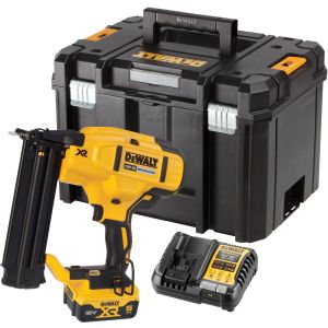 Аккумуляторный гвоздезабивной пистолет DEWALT DCN680P1T, 18 В, с АКБ 5 Ач и ЗУ, в кейсе TSTAK (DCN680P1NT-XJ)