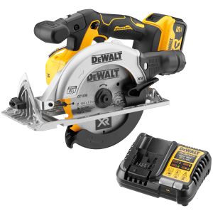 Аккумуляторная дисковая пила DEWALT DCS565P1, 18 В, 165 мм, 4950 об/мин, с АКБ 5 Ач и ЗУ (DCS565P1N-XJ)