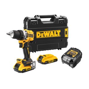 Аккумуляторная дрель-шуруповерт DEWALT DCD800D2T, 18 В, 2000 об/мин, с 2 АКБ 2 Ач и ЗУ, в кейсе TSTAK (DCD800D2T-QW)