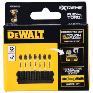 Бита DEWALT PH2, 57 мм HEX, 7 шт. (DT70817-QZ)