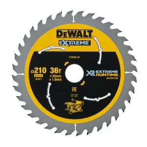 Полотно для дисковой пилы DEWALT EXTREME Runtime, 210*30 мм, 36 зубьев, DT99566