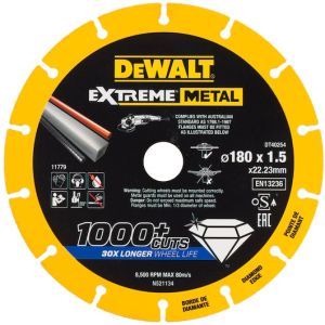 Диск алмазный DEWALT DT40254, по металлу, 180х22.23х1.5 мм, 1 шт. (DT40254-QZ)
