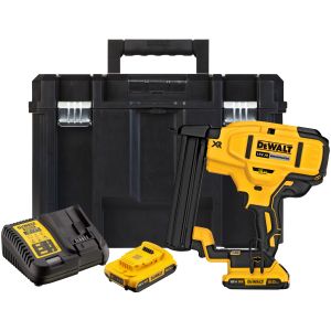 Аккумуляторный скобозабивной пистолет DEWALT DCN681D2, 18 В, c 2 АКБ 2 Ач и ЗУ, в кейсе TSTAK (DCN681D2-QW)