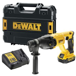 Аккумуляторный перфоратор DEWALT DCH133M1, 18 В, 2.6 Дж, 5500 уд/мин, с АКБ 4 Ач и ЗУ, в кейсе TSTAK (DCH133M1-QW)