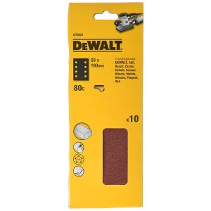 Шлифлисты перфорированные DEWALT DT8621, 93 x 190 мм, 80G, 10 шт.