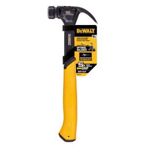 Молоток с закруглённым гвоздодёром DEWALT, 454 г (DWHT51002-0)
