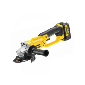 Аккумуляторная угловая шлифмашина DEWALT DCG412M2, 18 В, 125 мм, 7000 об/мин, с 2 АКБ 4 Ач и ЗУ, в кейсе (DCG412M2-QW)