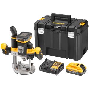Аккумуляторный фрезер DEWALT DCW620H2, 18 В, 23000 об/мин, 70 мм, с 2 АКБ 5 Ач и ЗУ, в кейсе TSTAK (DCW620H2-QW)