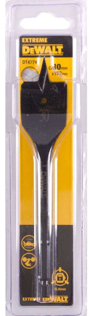 Сверло по дереву DEWALT EXTREME IMPACT, 30x132x152 мм, 1 шт. (DT4774-QZ)