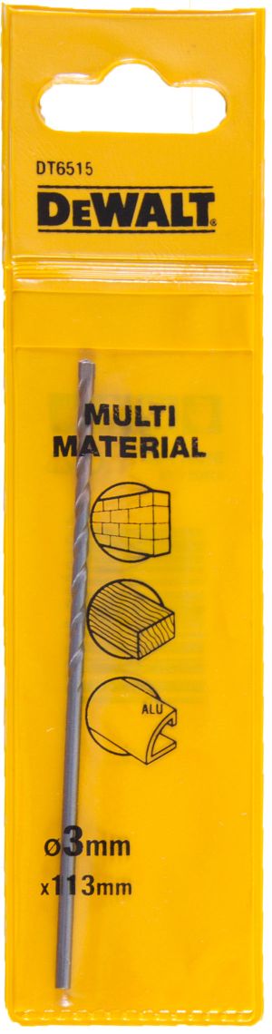 Сверло DEWALT DT6515, multimaterial универсальное TCT/HM 3 гранным хвостовиком, 3 x 83 x 50 мм