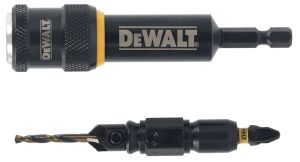 Быстросменный узел DEWALT Flip&Drive DT70789: бита PZ2, 25 мм + пилотное сверло с зенкером, 3.56 мм