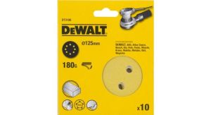 Шлифовальные круги DEWALT DT3106, 125 мм, 8 отверстий, 180G, 10 шт.