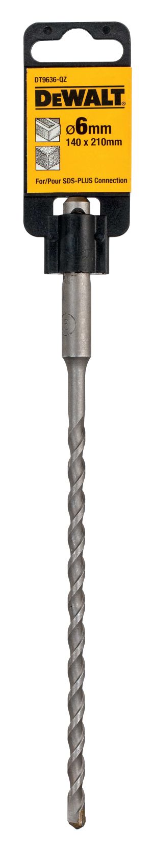Бур DEWALT INDUSTRIAL, SDS-Plus, 6x210 мм (DT9636-QZ)