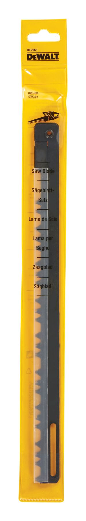 Полотно для аллигаторной пилы DEWALT DT2961, для DW390/391/392/393, 275 мм, 2 шт. (DT2961-QZ)