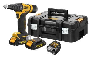Аккумуляторный заклепочный пистолет DEWALT DCF403D2GT, 18 В, в кейсе TSTAK