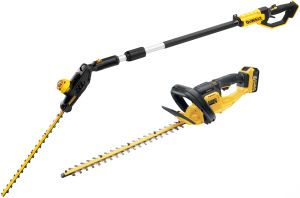 Аккумуляторный набор садовой техники DEWALT, 18 В: кусторез-высоторез DCMPH566 + кусторез DCM563, с АКБ 5 Ач и ЗУ