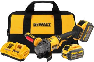 Аккумуляторная угловая шлифмашина DEWALT DCG418SHDX2, 54 В, 125 мм, 9000 об/мин, с 2 АКБ 3 Ач и ЗУ, в сумке (DCG418SHDX2-QW)