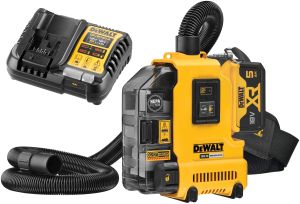 Аккумуляторный строительный пылесос DEWALT DWH161P1, 18 В, 0.21 л, с АКБ 5 Ач и ЗУ (DWH161P1N-XJ)