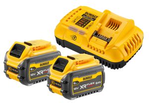 Набор DEWALT DCB118X2: 2 АКБ FLEXVOLT DCB547, Li-Ion, 18/54 В, 9/3 Ач и быстрое зарядное устройство DCB118, 18/54 В, 8 А