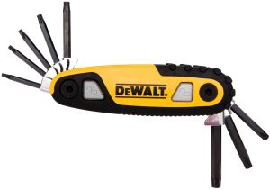 Набор Torx ключей DEWALT DWHT70264, T9-T40, 8 шт.