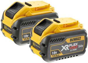 Аккумулятор DEWALT FLEXTVOLT DCB548, Li-Ion, 18/54 В, 12/4 Ач, 2 шт. (DCB548Y2-QW)