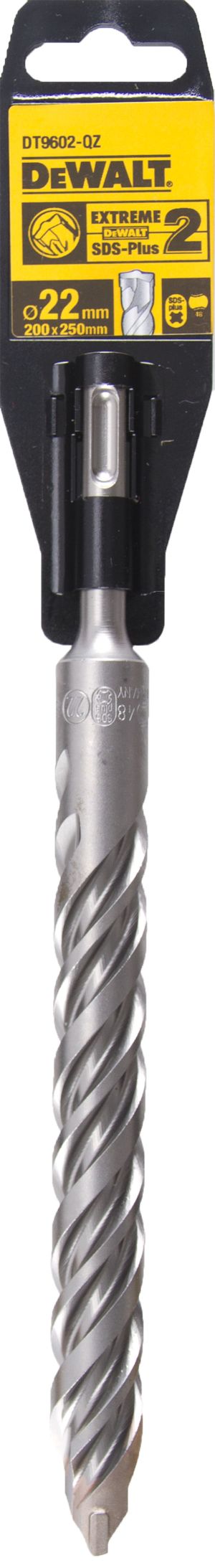 Бур DEWALT EXTREME DT9602, SDS-Plus, 22 x 250 x 200