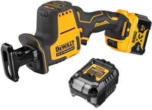 Аккумуляторная сабельная пила DEWALT DCS312L1, 12 В, 2800 ход/мин, 16 мм, с АКБ 5 Ач и ЗУ (DCS312L1N-XJ)