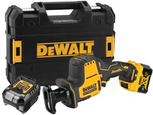 Аккумуляторная сабельная пила DEWALT DCS312L1T, 12 В, 2800 ход/мин, 16 мм, с АКБ 5 Ач и ЗУ, в кейсе TSTAK (DCS312L1NT-XJ)