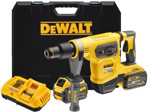 Аккумуляторный перфоратор DEWALT DCH481X2, 54 В, 6.1 Дж, 3150 уд/мин, с 2 АКБ 3 Ач и ЗУ, в кейсе (DCH481X2-QW)
