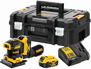 Аккумуляторная плоскошлифовальная машина DEWALT DCW200P2, 18 В, 13500 кол/мин, с 2 АКБ 5 Ач и ЗУ, в кейсе TSTAK (DCW200P2-QW)