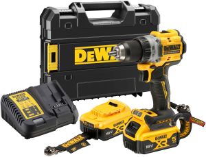 Аккумуляторная дрель-шуруповерт DEWALT DCD800P2LRT, 18 В, 2000 об/мин, с 2 АКБ 5 Ач и ЗУ, в кейсе TSTAK (DCD800P2LRT-QW)