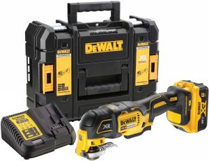 Аккумуляторный реноватор DEWALT DCS355P1, 18 В, 20000 кол/мин, с АКБ 5 Ач и ЗУ, в кейсе TSTAK (DCS355P1-QW)