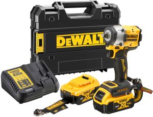 Аккумуляторный гайковерт DEWALT DCF921P2LRT, 18 В, 610 Нм, 3550 уд/мин, с 2 АКБ 5 Ач и ЗУ, в кейсе TSTAK (DCF921P2LRT-QW)