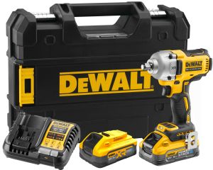 Аккумуляторный гайковерт DEWALT DCF891H2T, 18 В, 1084 Нм, 3250 уд/мин, с 2 АКБ 5 Ач и ЗУ, в кейсе TSTAK (DCF891H2T-QW)