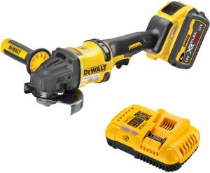 Аккумуляторная угловая шлифмашина DEWALT DCG418BX1, 60 В, 150 мм, 9000 об/мин, с АКБ 3 Ач и ЗУ (DCG418BX1-XJ)