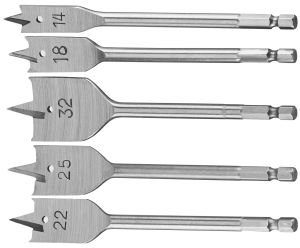 Набор перьевых сверл по дереву DEWALT DT4798, 14-32 мм, 5 шт. (DT4798-QZ)