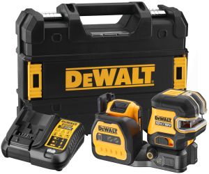 Аккумуляторный лазерный построитель плоскостей DEWALT DCE825D1G18, 12/18 В, зеленый луч, 30 м, с АКБ 2 Ач и ЗУ, в кейсе TSTAK