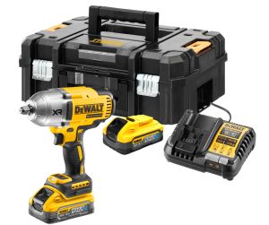Аккумуляторный гайковерт DEWALT DCF900P2G, 18 В, 1898 Нм, 2200 уд/мин, с 2 АКБ 5 Ач и ЗУ, в кейсе (DCF900H2T-QW)