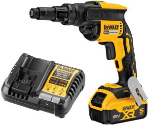 Аккумуляторный шуруповерт DEWALT DCF622P1, 18 В, 34 Нм, 2000 об/мин, с АКБ 5 Ач и ЗУ (DCF622P1N-XJ)